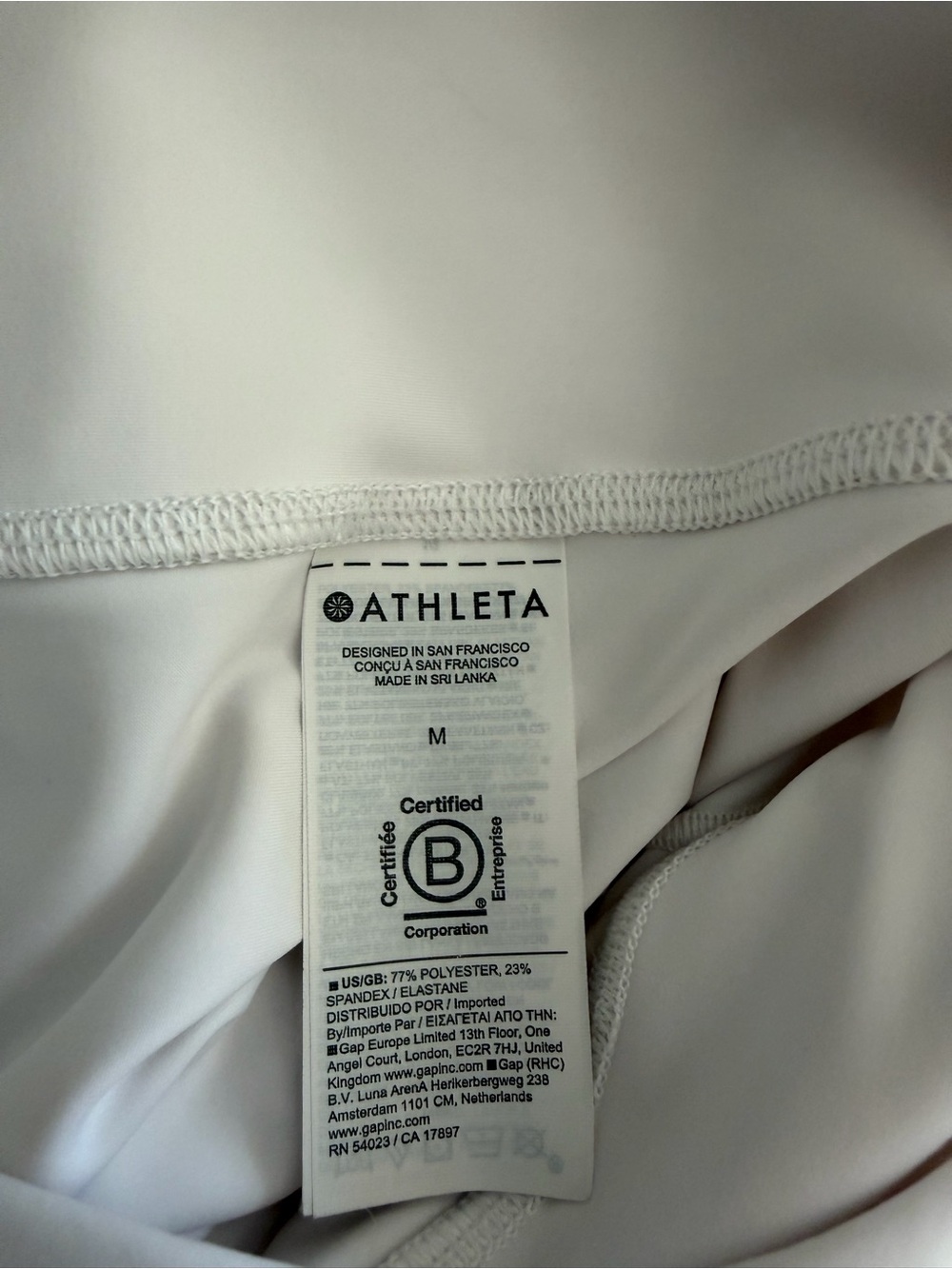 Athleta interval stash 5” shorts. White - Picture 5 of 5